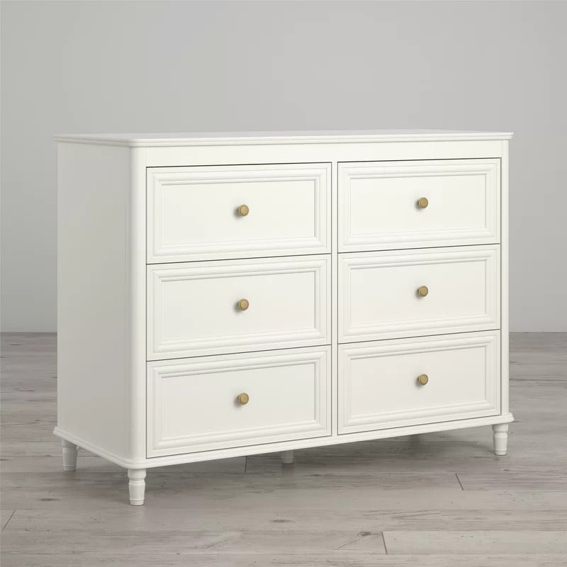 Kids Chest Of Drawer: 6 Drawer Double Dresser