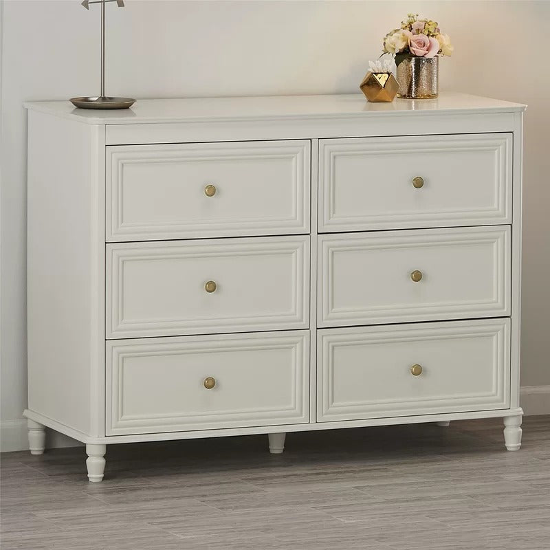 Kids Chest Of Drawer: 6 Drawer Double Dresser