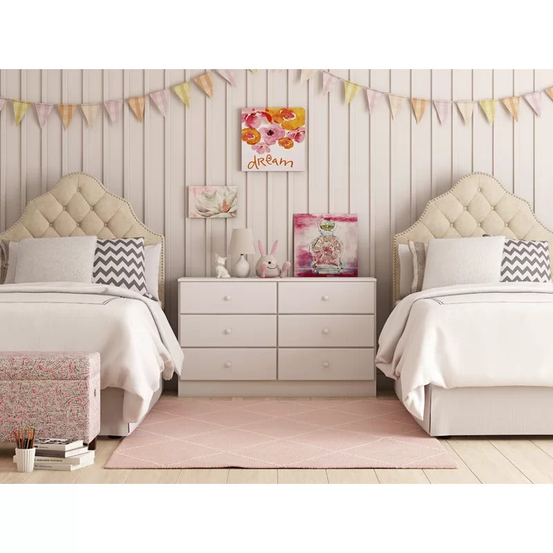 Kids Chest Of Drawers : 6 Drawer 47.25'' W Double Dresser