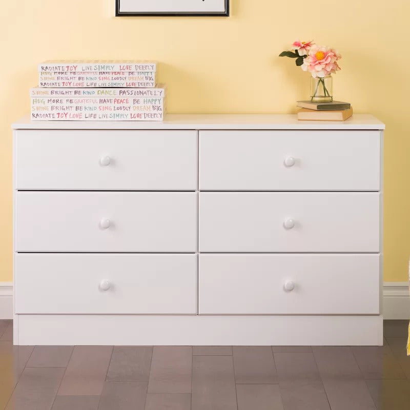Kids Chest Of Drawers : 6 Drawer 47.25'' W Double Dresser