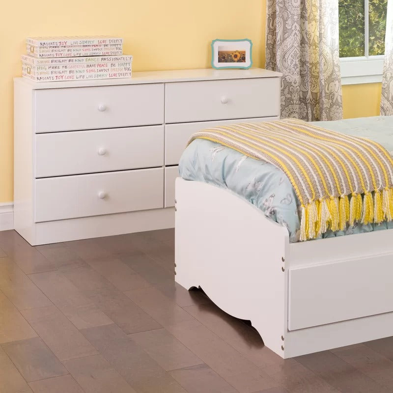 Kids Chest Of Drawers : 6 Drawer 47.25'' W Double Dresser