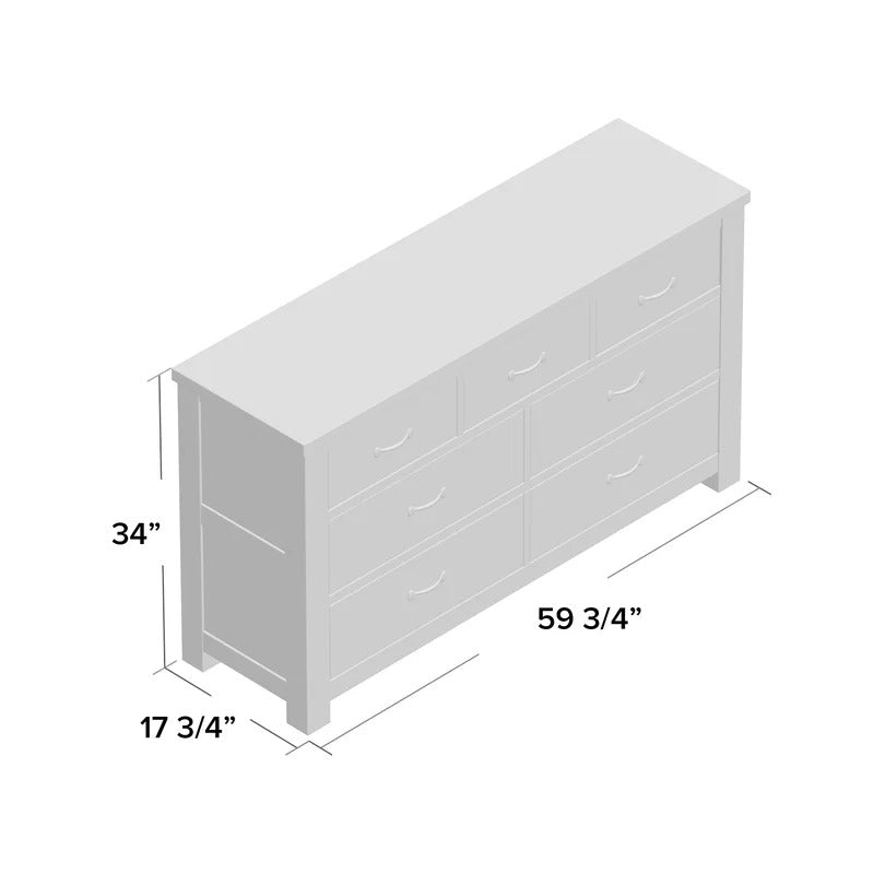 Kids Chest Of Drawers : 7 Drawer Dresser