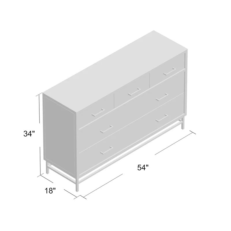 Kids Chest Of Drawers : Gia Modern 5 Drawer Dresser