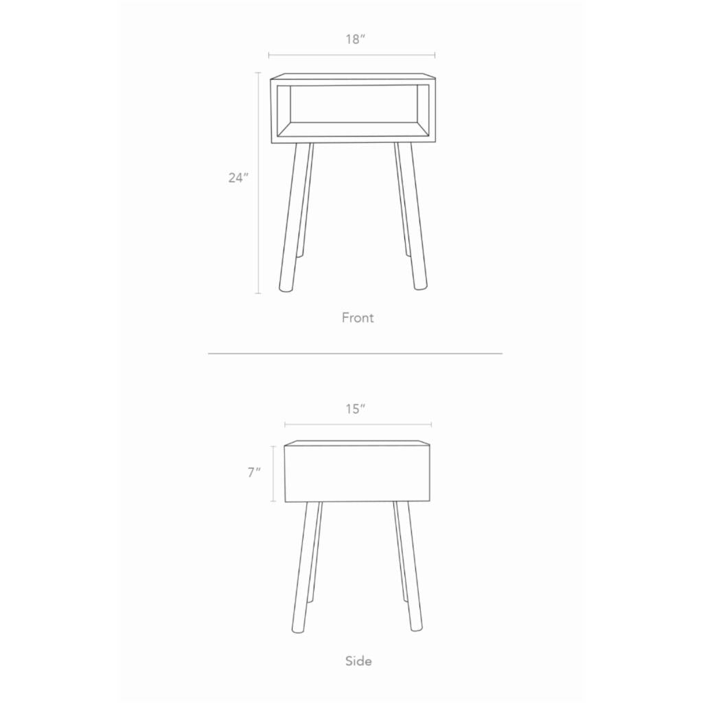 Kids Nightstands: 1 Drawer Kids Nightstand