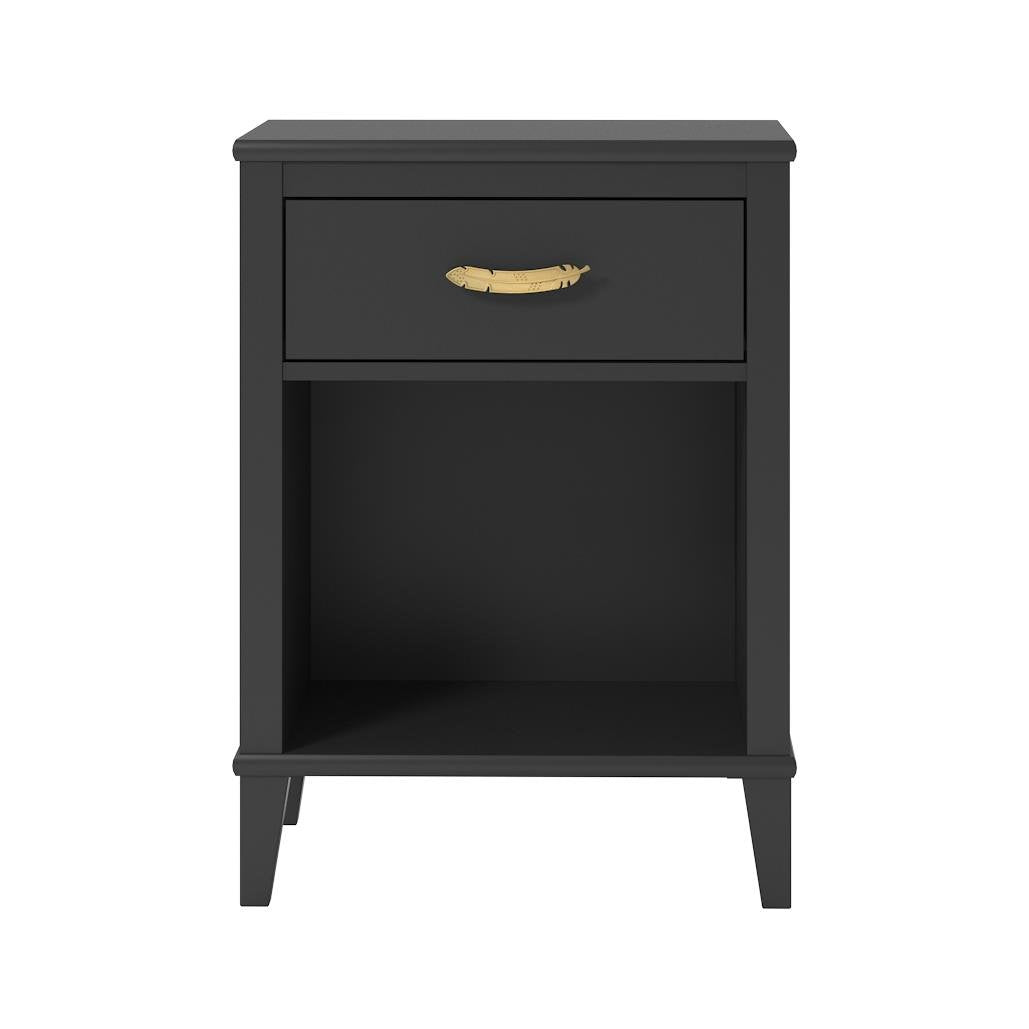 Kids Nightstands: Black Nightstand