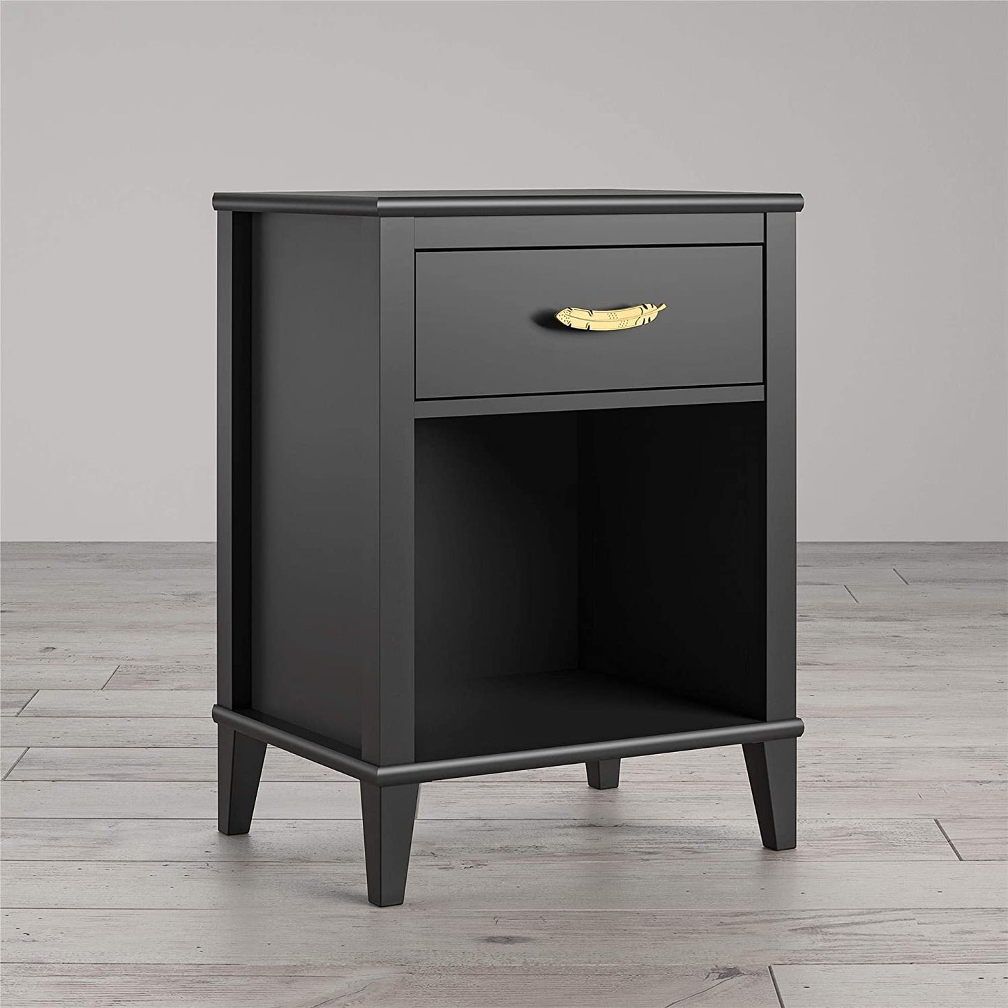 Kids Nightstands: Black Nightstand