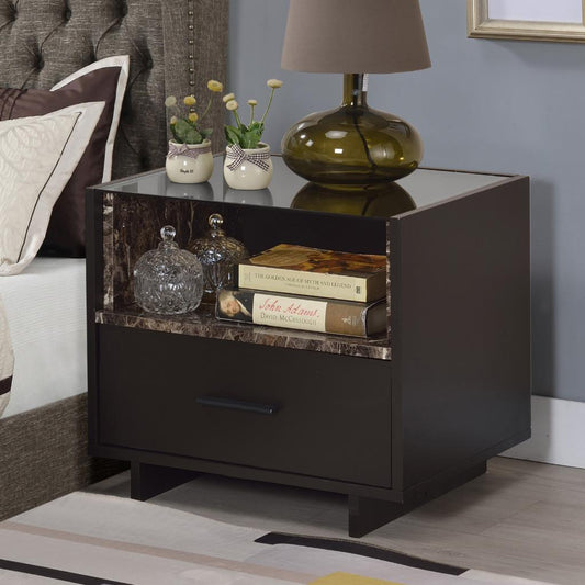 Kids Nightstands: Espresso Kids Nightstand