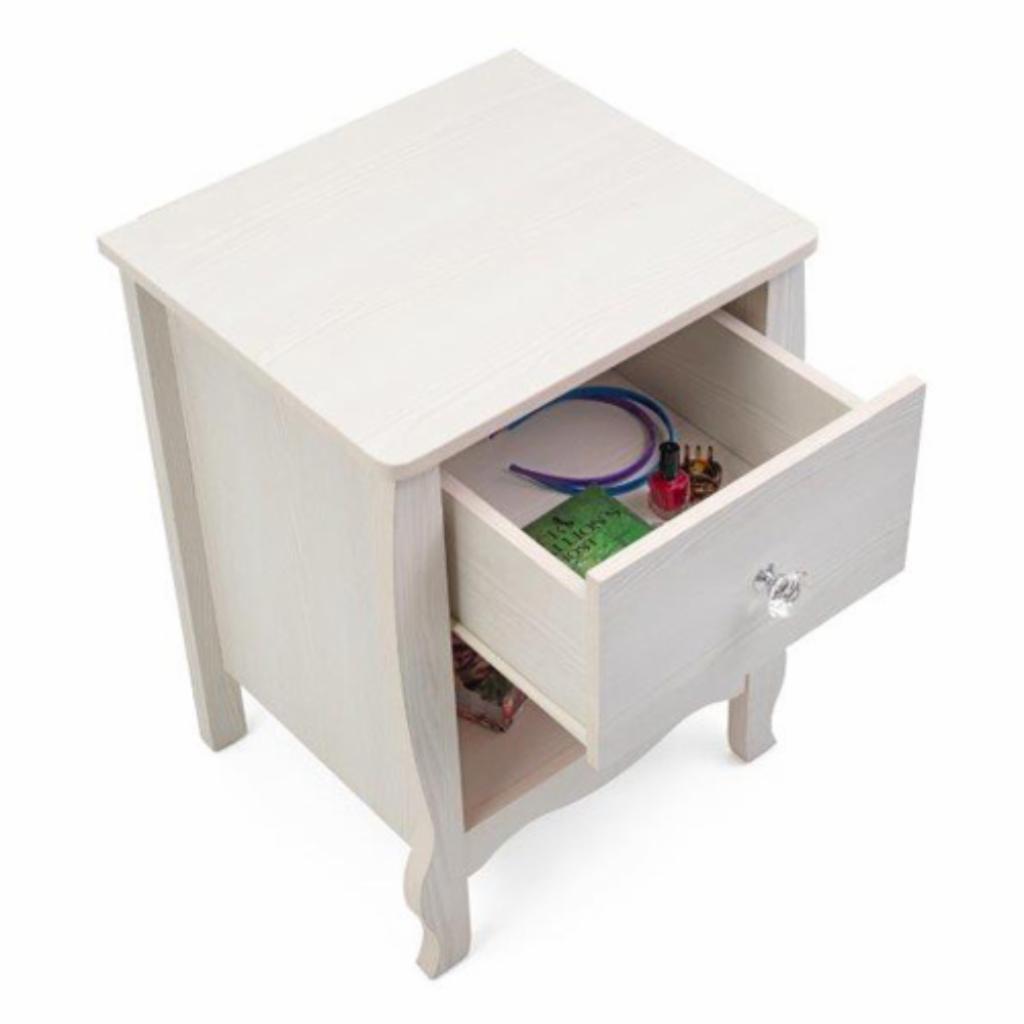 Kids Nightstands: Off-White Nightstand