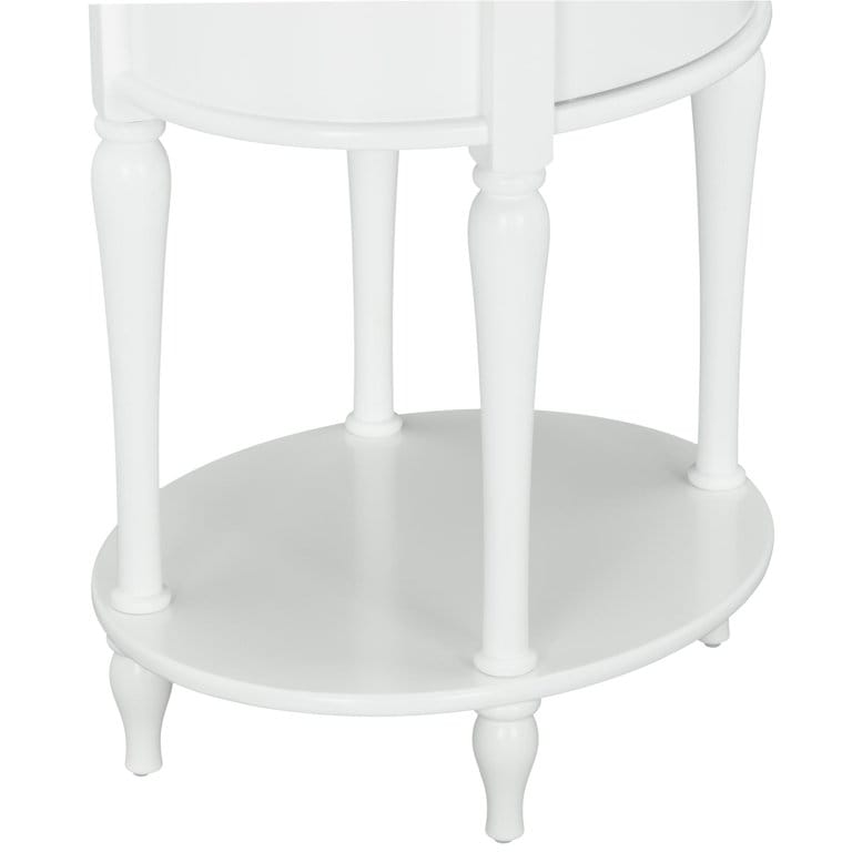 Kids Nightstands: White 1 Drawer Nightstand