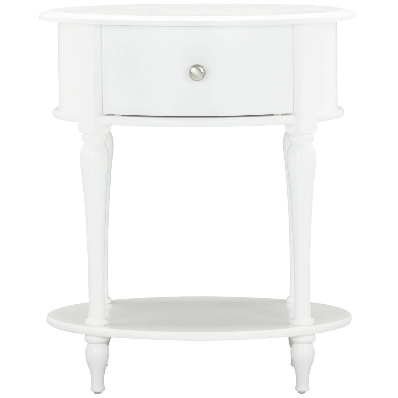 Kids Nightstands: White 1 Drawer Nightstand