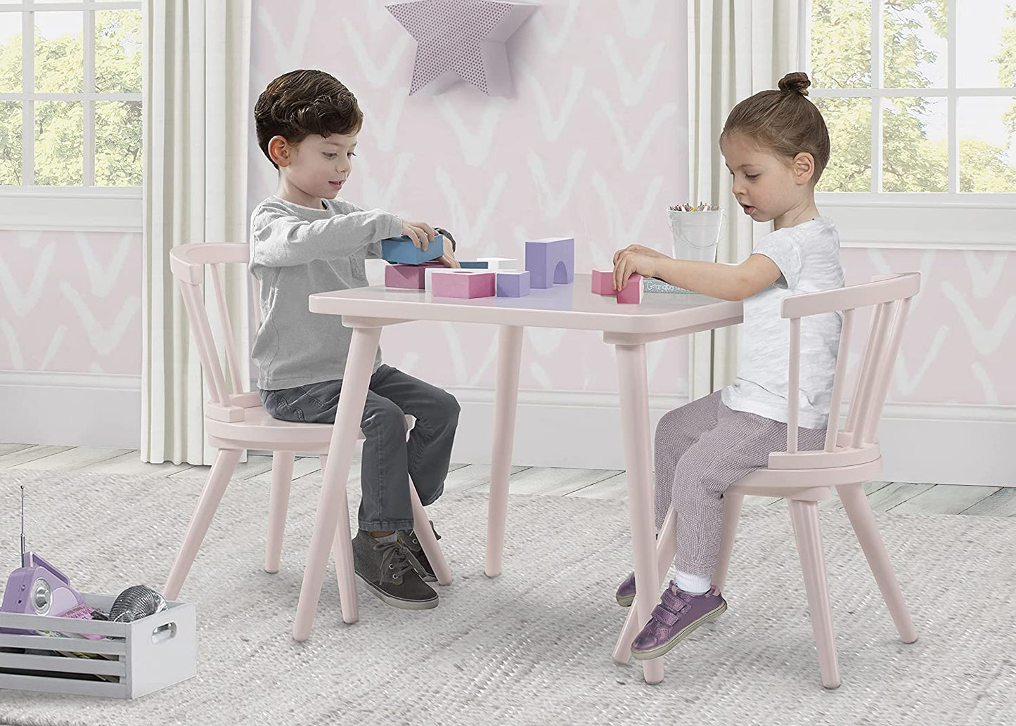 Kids Study Chair: Kids Activity Chair (Set of 2)