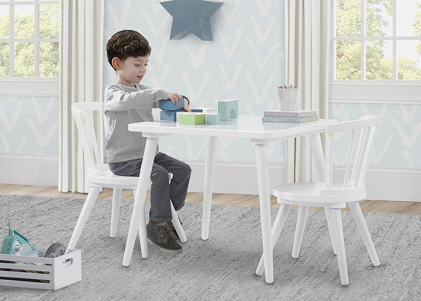 Kids Study Chair: Kids Activity Chair (Set of 2)