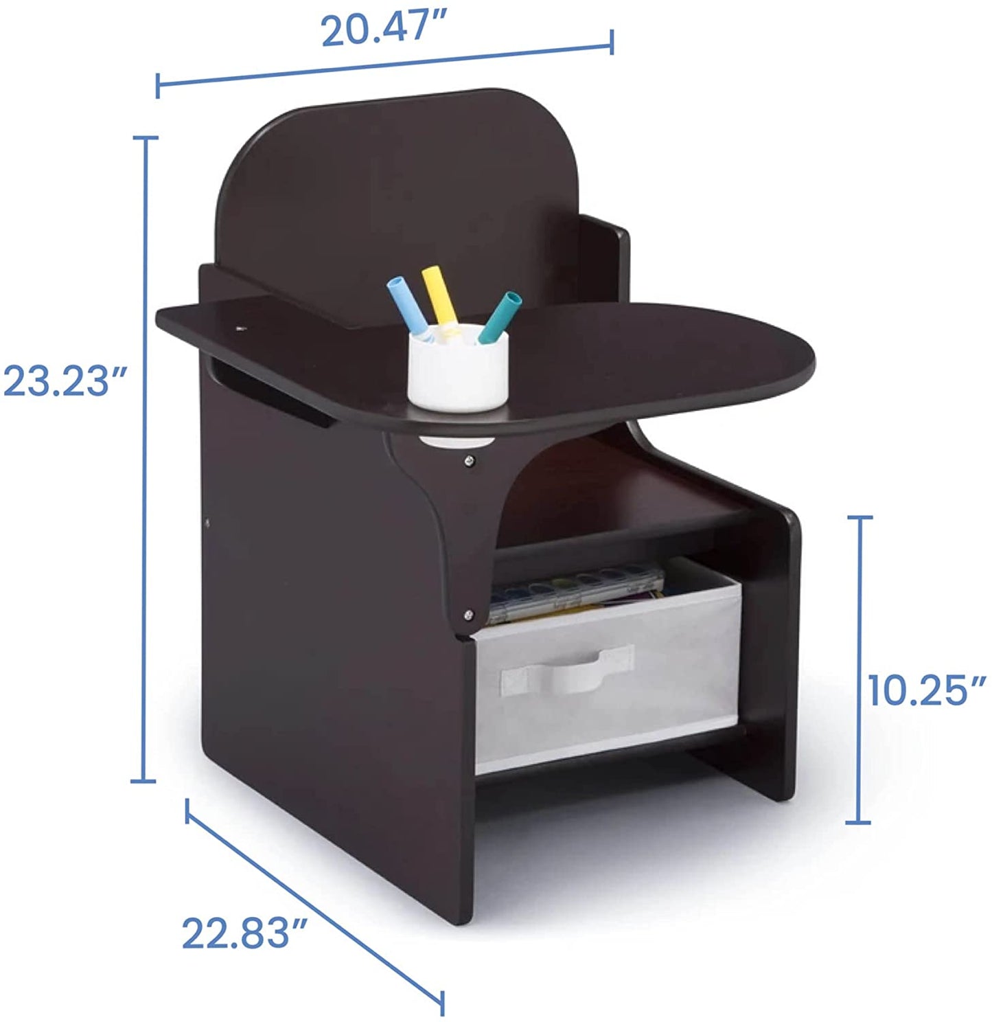 Kids Study Chair: Kids Desk with Cup Holder