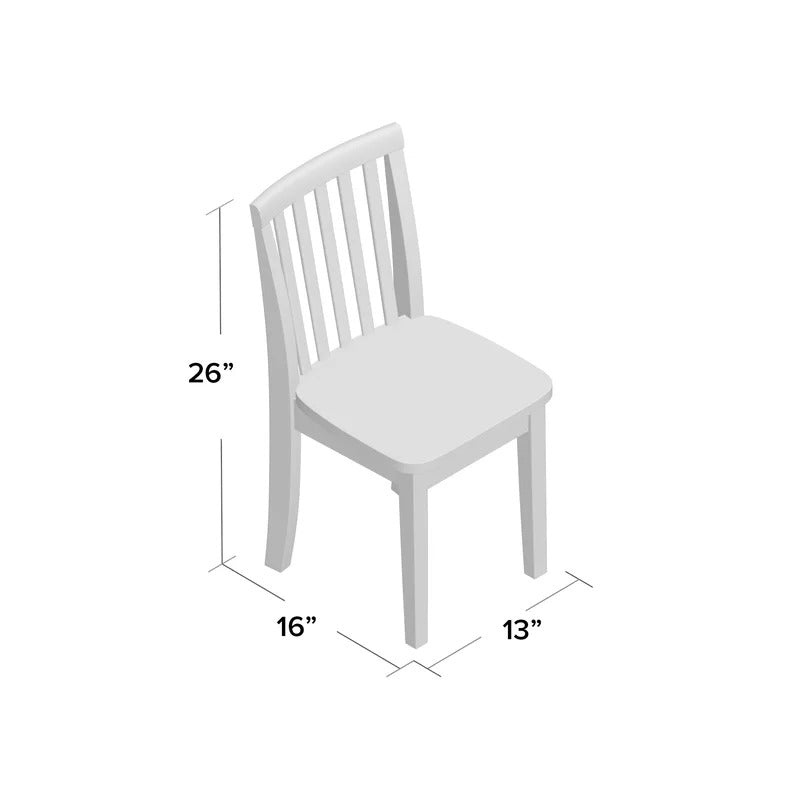 Kids Study Chair: Kids Wood Chair (Set of 2)
