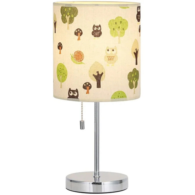 Kids Study Lamps: 16.3" Silver Table Lamp
