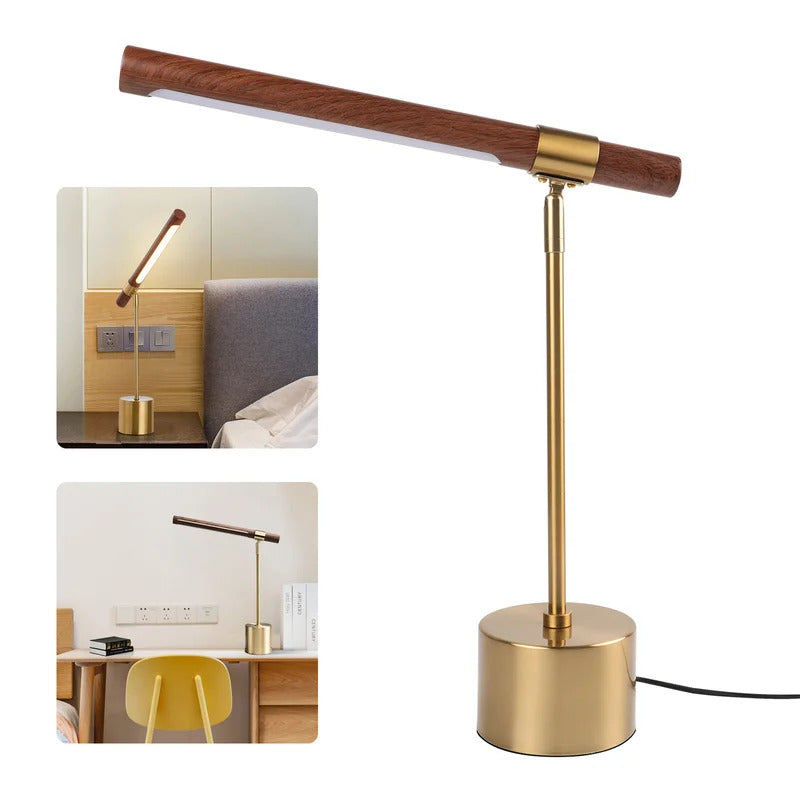 Kids Study Lamps: Modern Solid Wood Study Lamp LED Table For Eye Protection