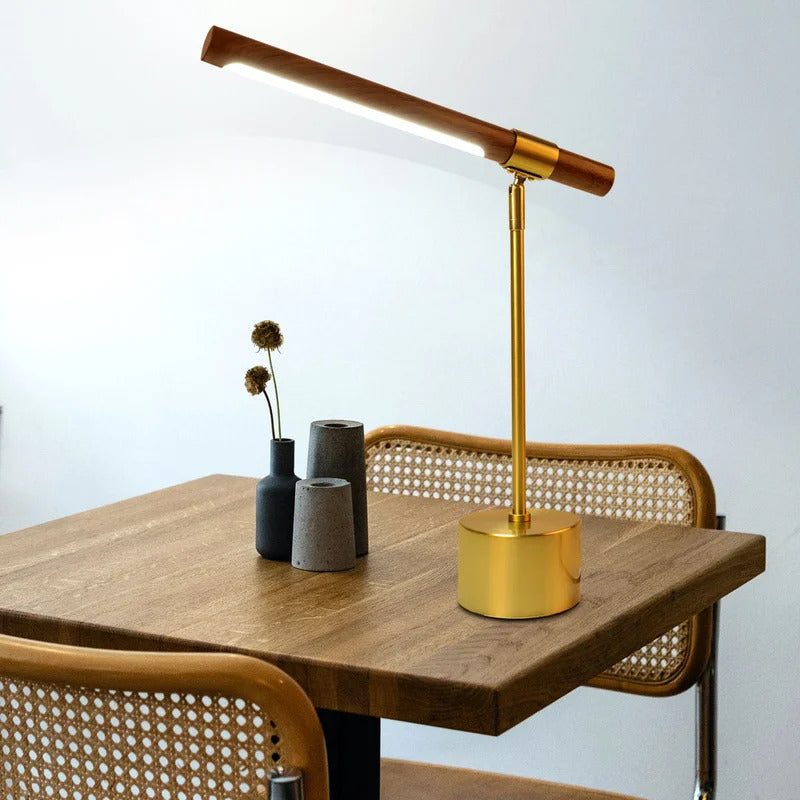 Kids Study Lamps: Modern Solid Wood Study Lamp LED Table For Eye Protection