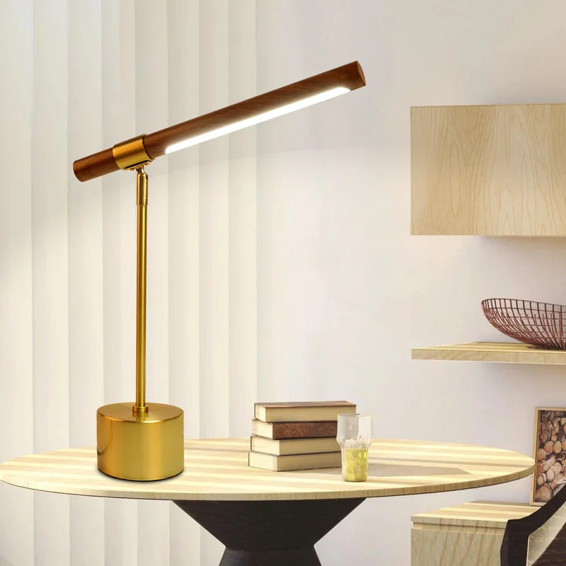Kids Study Lamps: Modern Solid Wood Study Lamp LED Table For Eye Protection