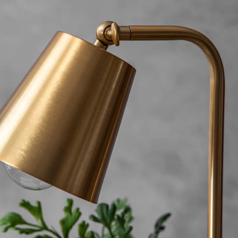 Kids Study Lamps: White Marble Desk Lamp