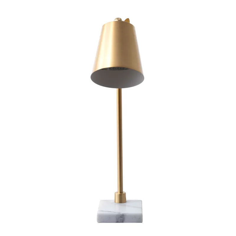 Kids Study Lamps: White Marble Desk Lamp