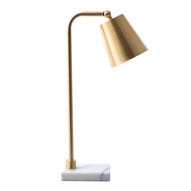 Kids Study Lamps: White Marble Desk Lamp