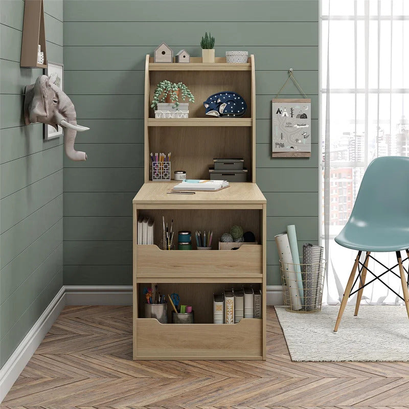 Kids Study Table : SARA 47.5" Art Desk with Optional Hutch