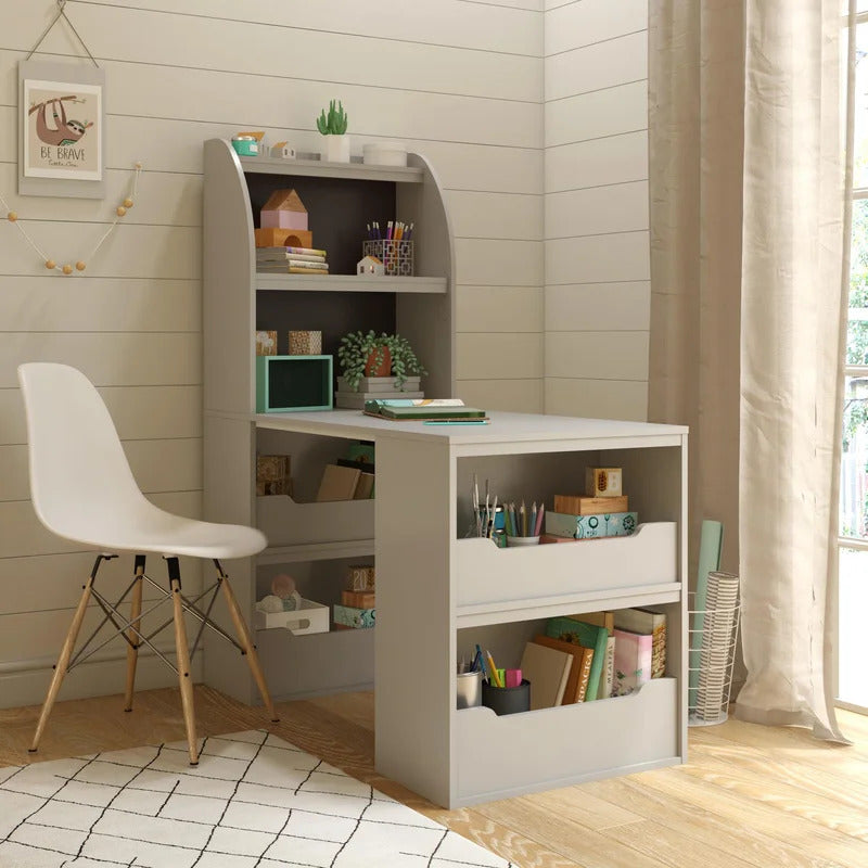 Kids Study Table : SARA 47.5" Art Desk with Optional Hutch