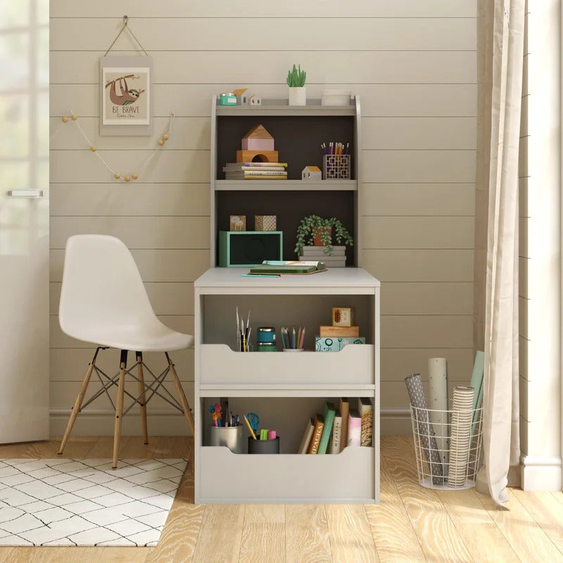 Kids Study Table : SARA 47.5" Art Desk with Optional Hutch