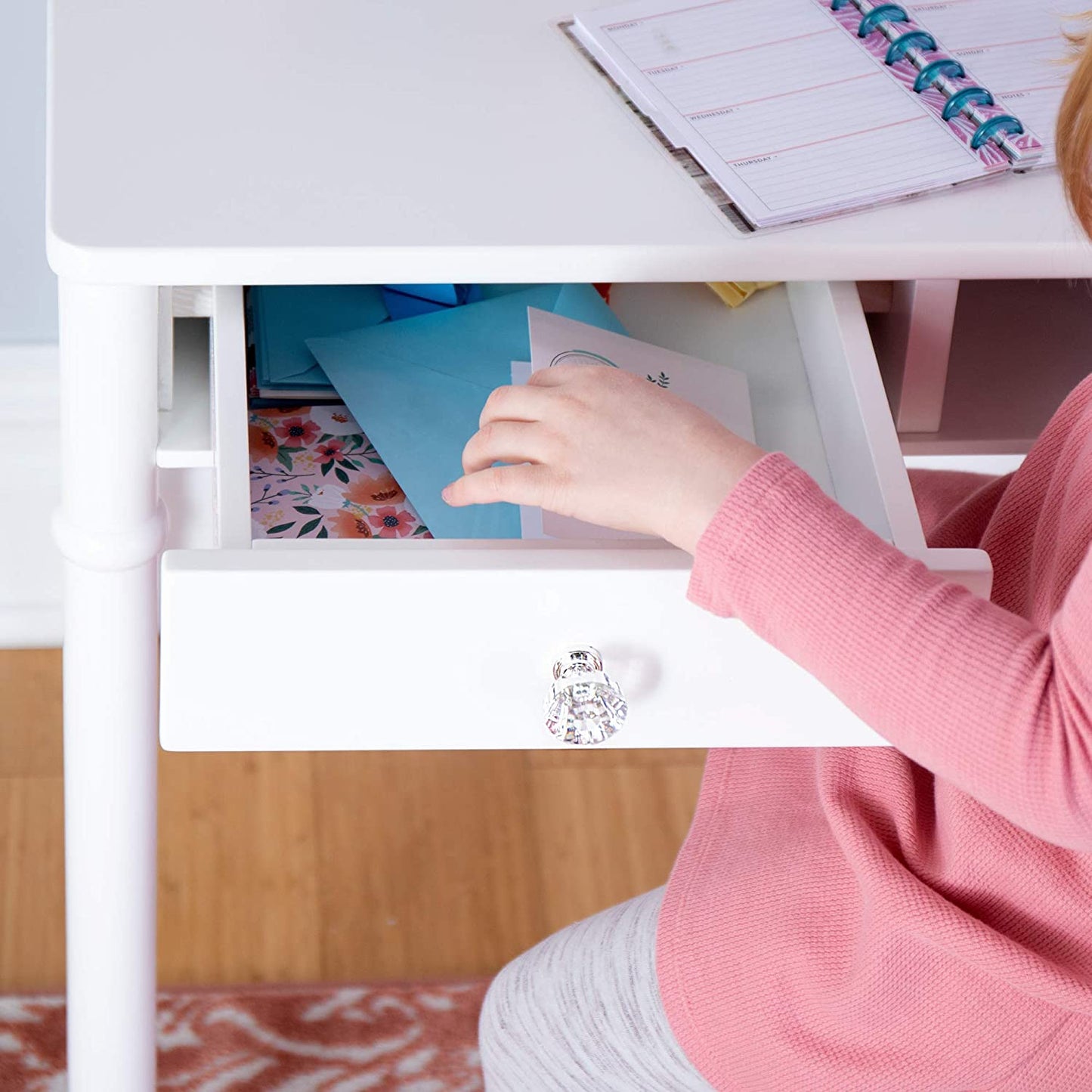 Kids Study Table : LANA 38" W Writing Desk and Chair Set