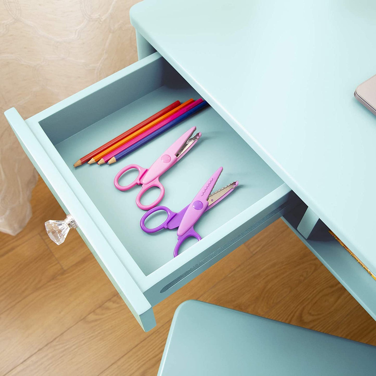Kids Study Table : LANA 38" W Writing Desk and Chair Set