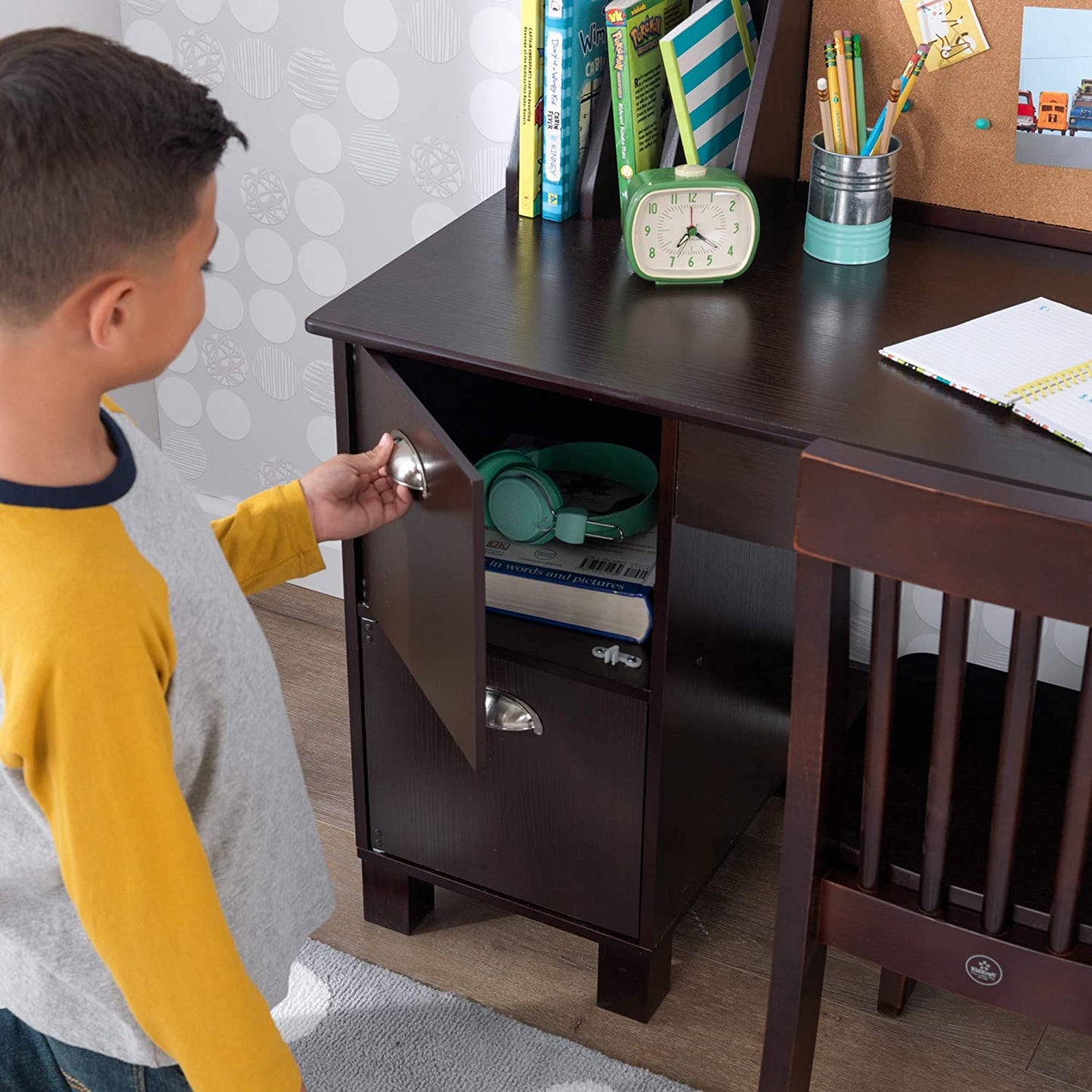 Kids Study Table : SID 35.75" Writing Desk and Chair Set