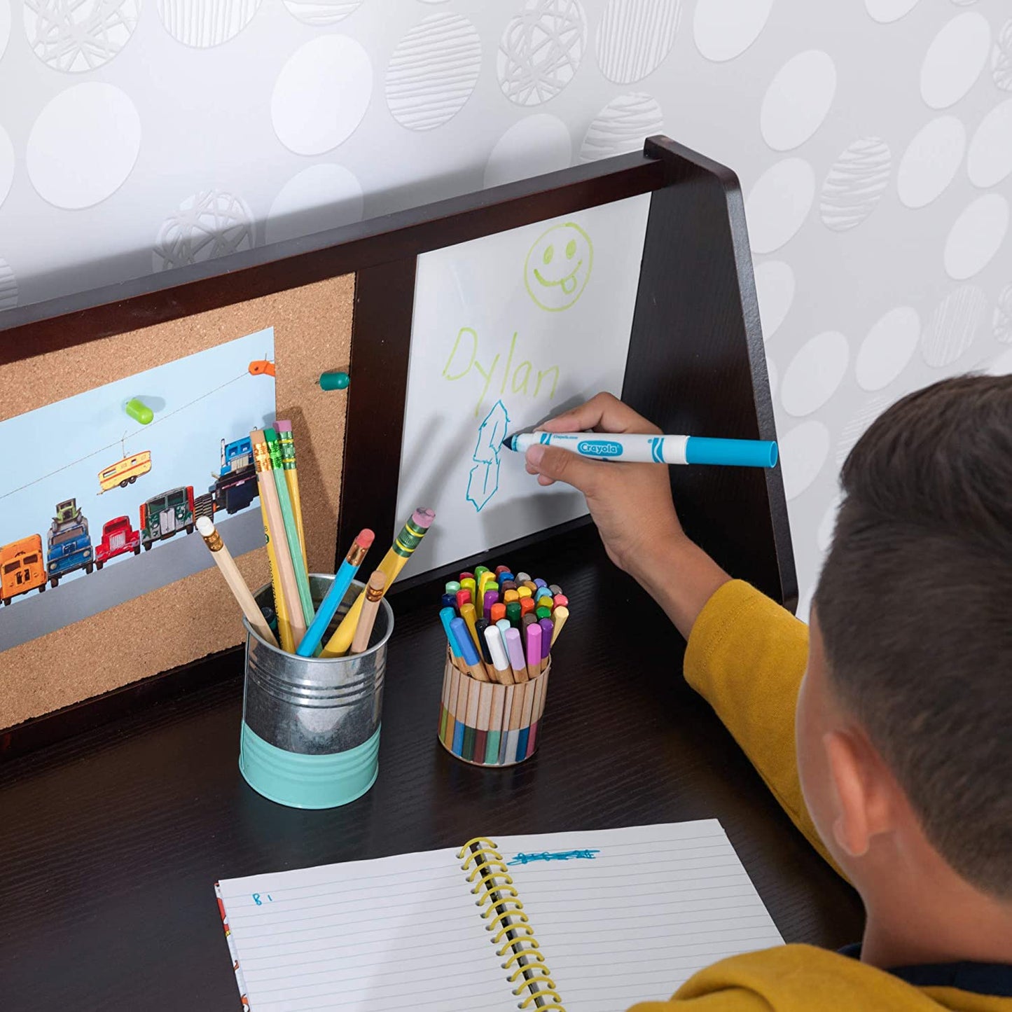 Kids Study Table : SID 35.75" Writing Desk and Chair Set