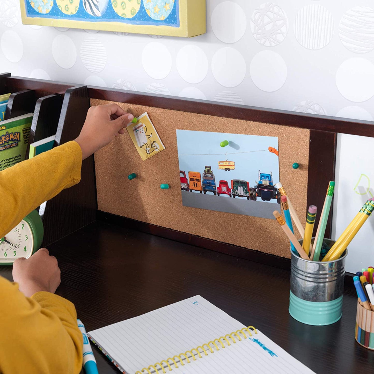 Kids Study Table : SID 35.75" Writing Desk and Chair Set