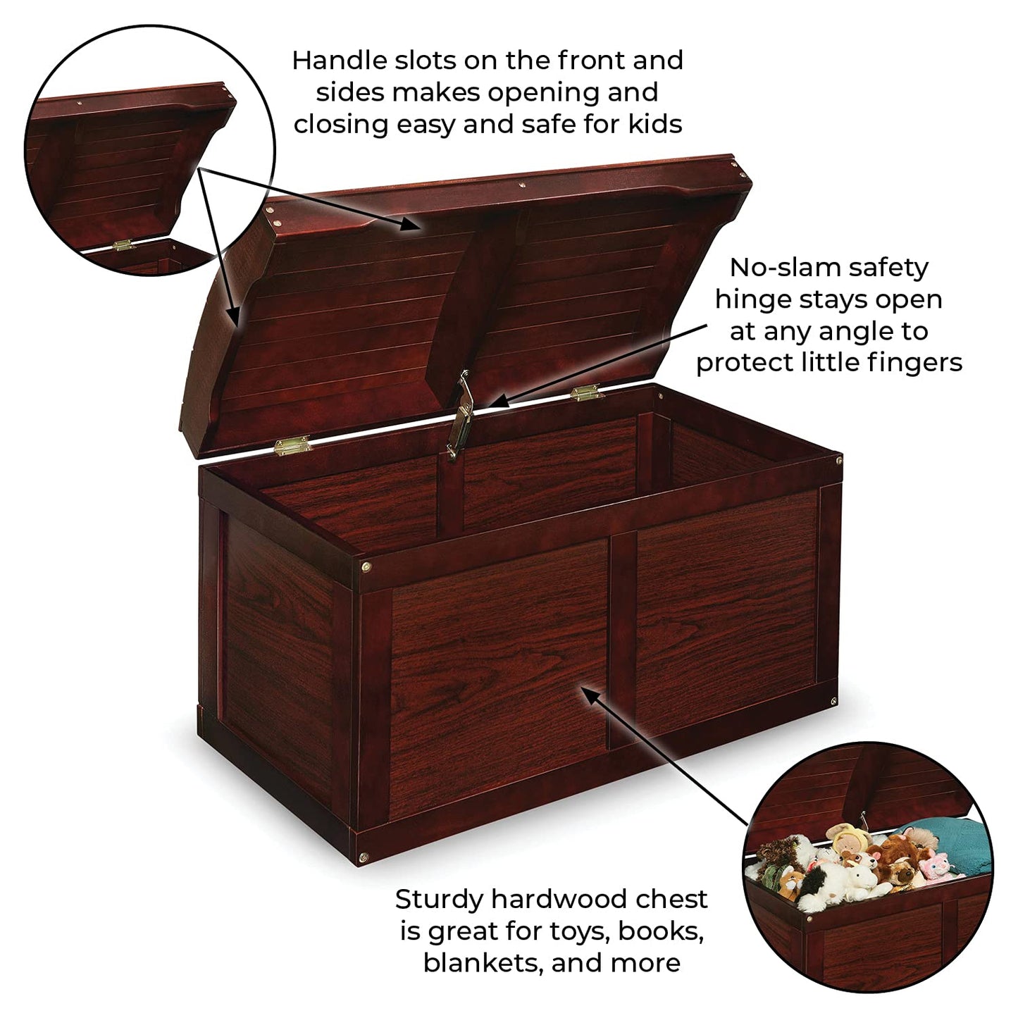 Kids Toy Storage Unit: Basket Barrel Top Toy Chest