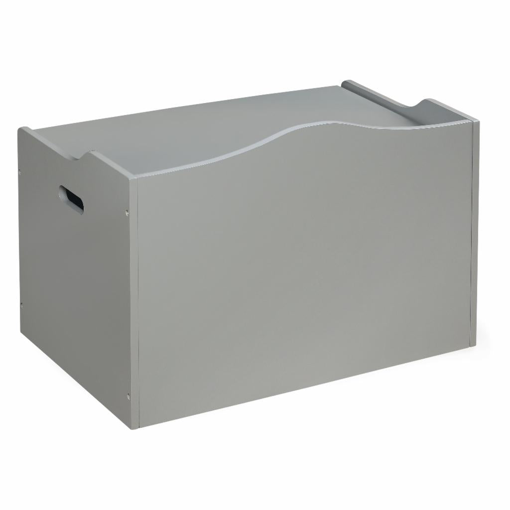 Kids Toy Storage Unit: Basket Gray Bench Top Toy Chest
