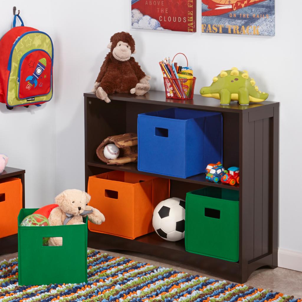 Kids Toy Storage Unit: Horizontal Bookcase, Toy Organizer
