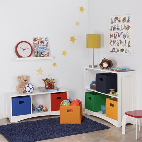 Kids Toy Storage Unit: Horizontal Bookcase, Toy Organizer