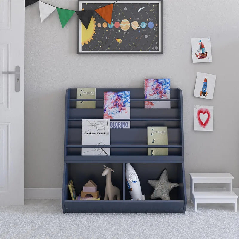 Kids Toy Storage Unit: Oak Toy Storage Organizer