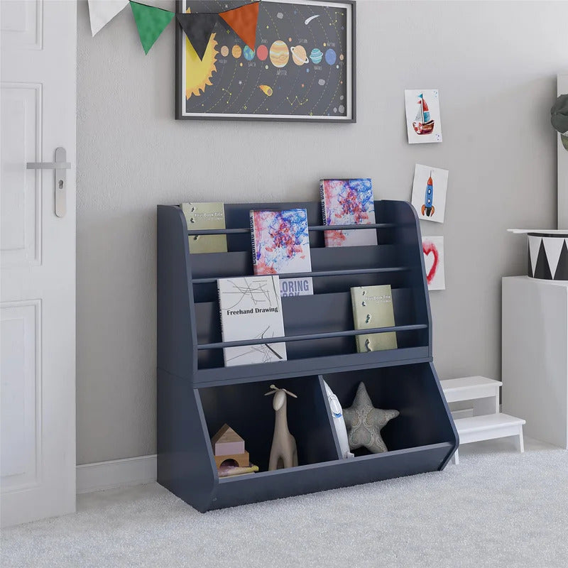 Kids Toy Storage Unit: Oak Toy Storage Organizer