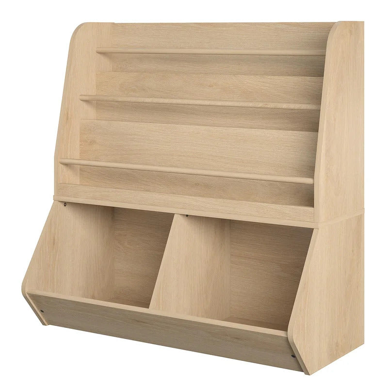 Kids Toy Storage Unit: Oak Toy Storage Organizer