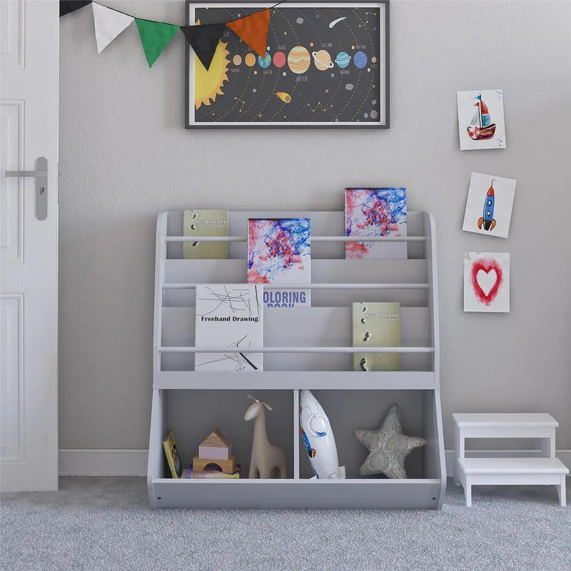 Kids Toy Storage Unit: Oak Toy Storage Organizer