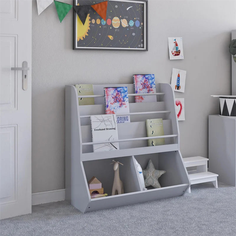 Kids Toy Storage Unit: Oak Toy Storage Organizer