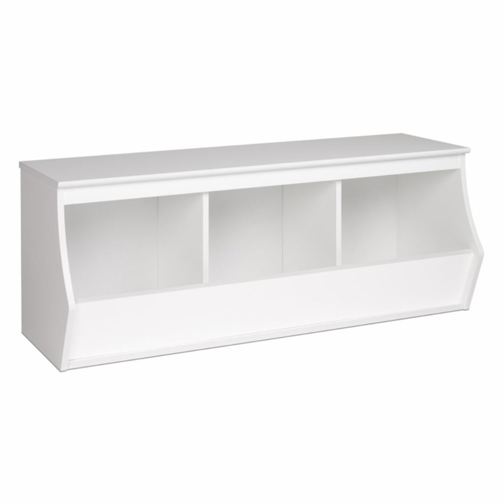 Kids Toy Storage Unit: Stackable 3 Bin Storage Cubby