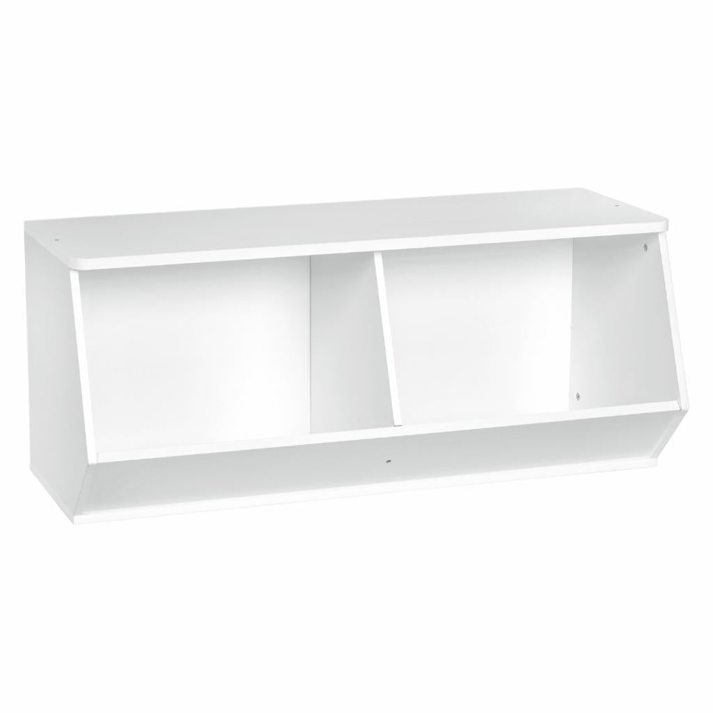 Kids Toy Storage Unit: Stackable Angled Toy Organizer