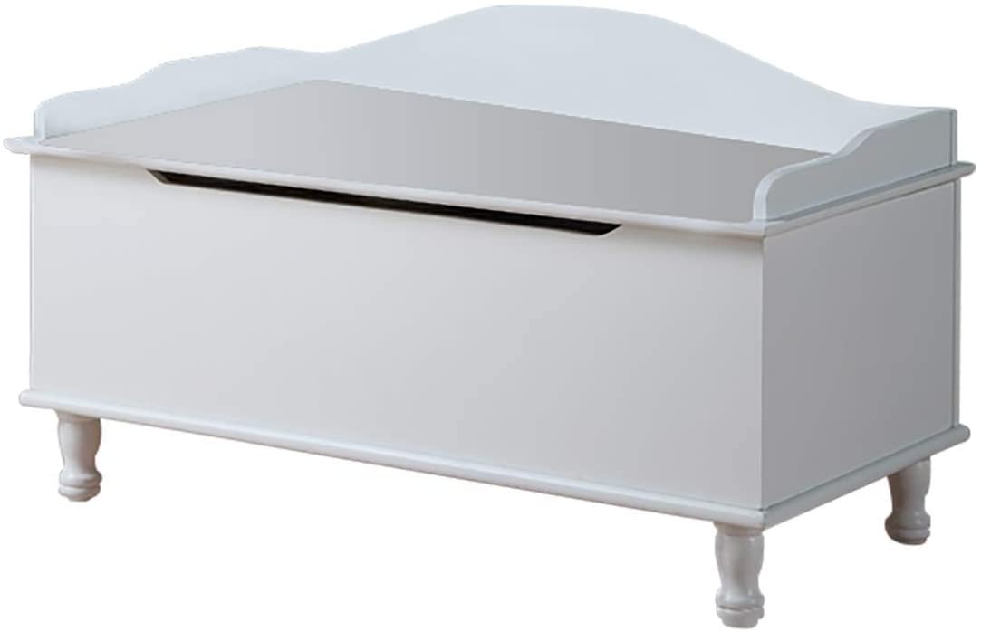 Kids Toy Storage Unit: White Storage Bench