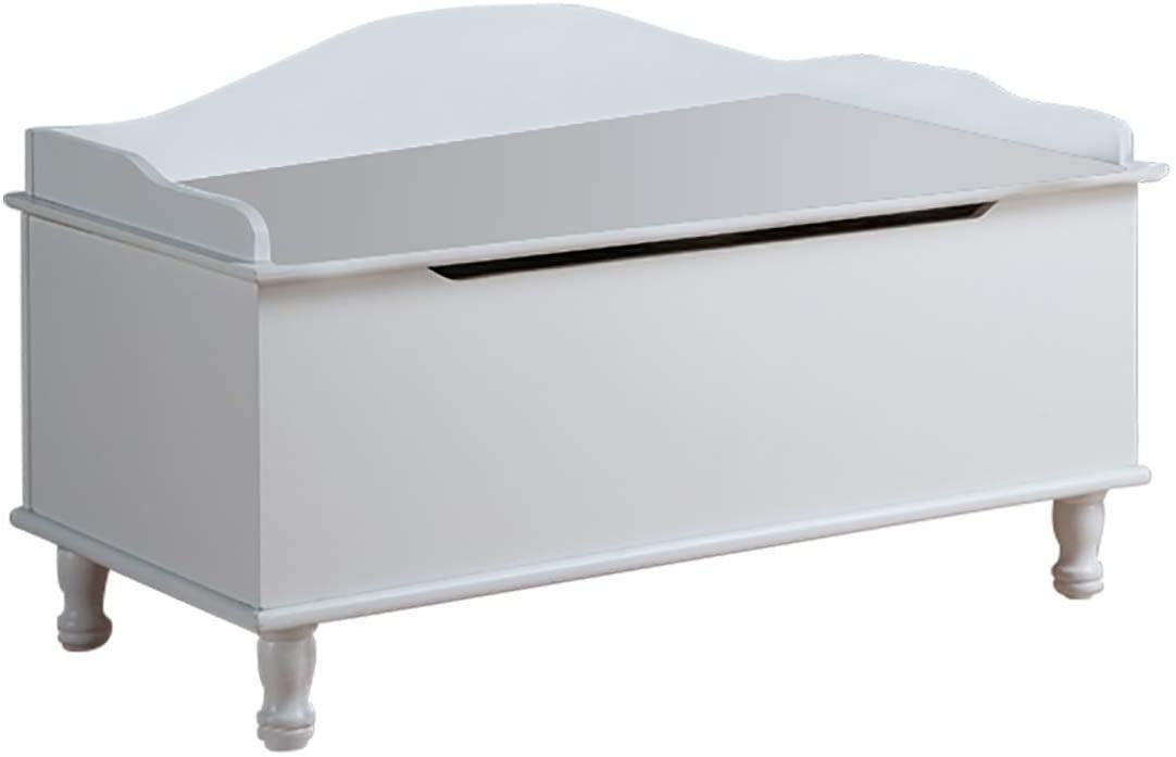Kids Toy Storage Unit: White Storage Bench