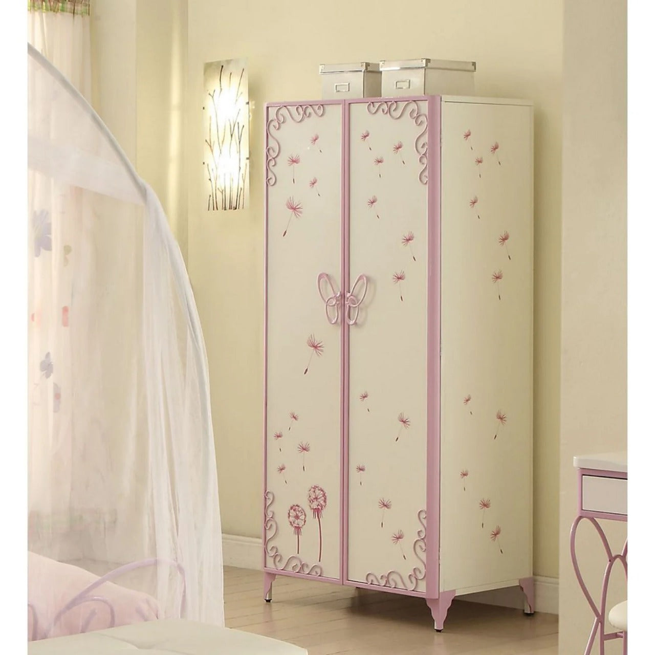 Kids Wardrobes: White and purple Kids Wardrobes