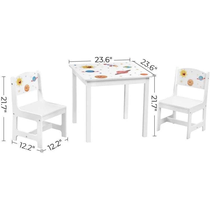 Kids Writing Table: Children’S Table And Chair Set, For Study, Play, Activity, Playroom, Kid’S Room