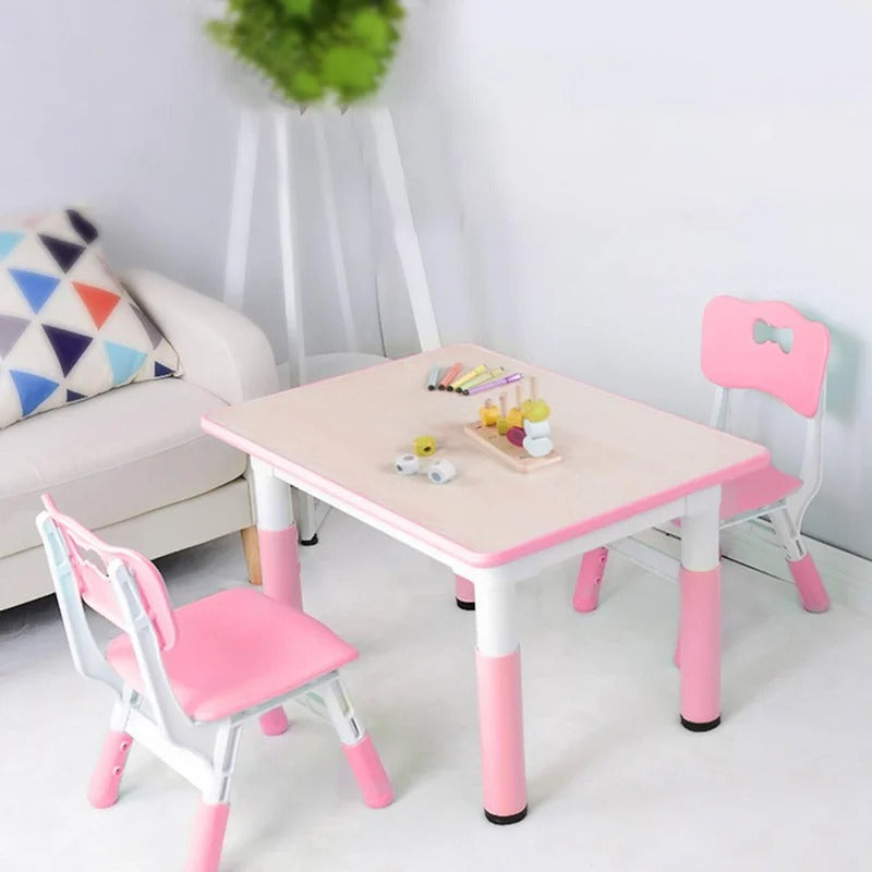 Kids Writing Table: Kids 2 Piece Rectangular and Chair Set
