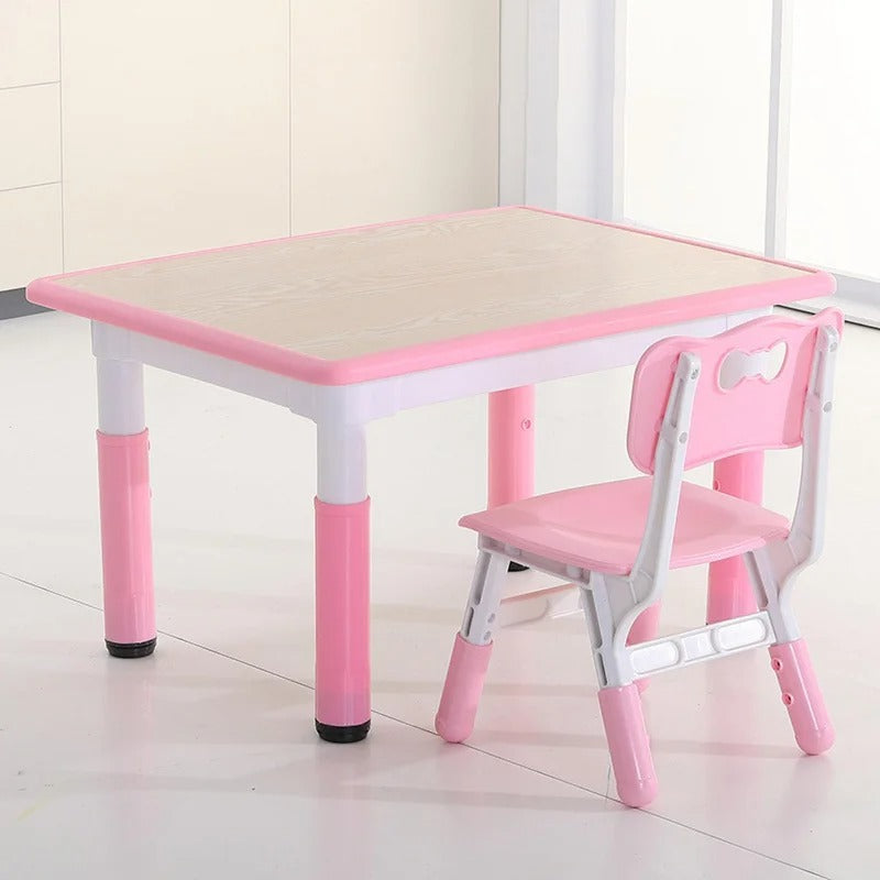 Kids Writing Table: Kids 2 Piece Rectangular and Chair Set